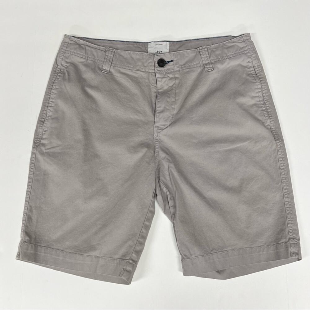1897 | Gray Twill Casual Shorts